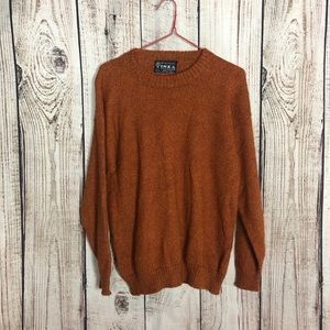INKA 100% Baby Alpaca Burnt Orange Sweater